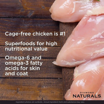Diamond Naturals Senior Real Meat Recipe Natural Dry Dog Food with Real Cage Free Chicken, 35Lb | Balanced Protein & Fat Levels Tailored for Aging Dogs | Glucosamine to Help Support Joints & Mobility | Guaranteed Probiotics4