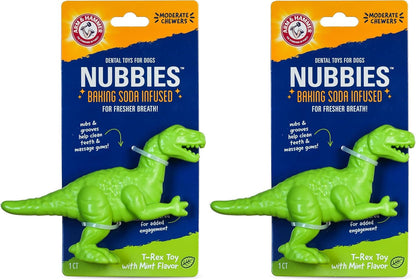 Arm and Hammer Nubbies T-Bone Dental Dog Chew Toy with Peanut Butter Flavor, TPR Nubs Clean Teeth and Gums, Durable Nylon Chew for Aggressive Chewers, Helps Reduce Plaque and Tartar10