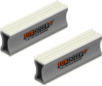 Furdozer Pet Hair Remover & Auto Detailing Tools - Cat & Dog Hair Remover for Carpets, Car Interiors, Couches, Bedding, & Pet Furniture (Green, (2 Pack) - X3 PRO)26