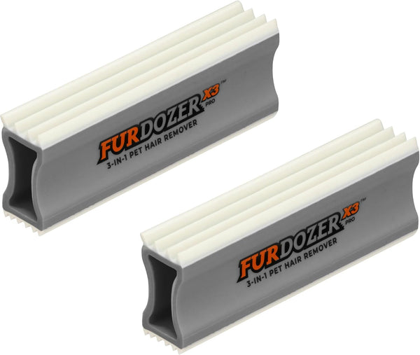 Furdozer Pet Hair Remover & Auto Detailing Tools - Cat & Dog Hair Remover for Carpets, Car Interiors, Couches, Bedding, & Pet Furniture (Green, (2 Pack) - X3 PRO)26