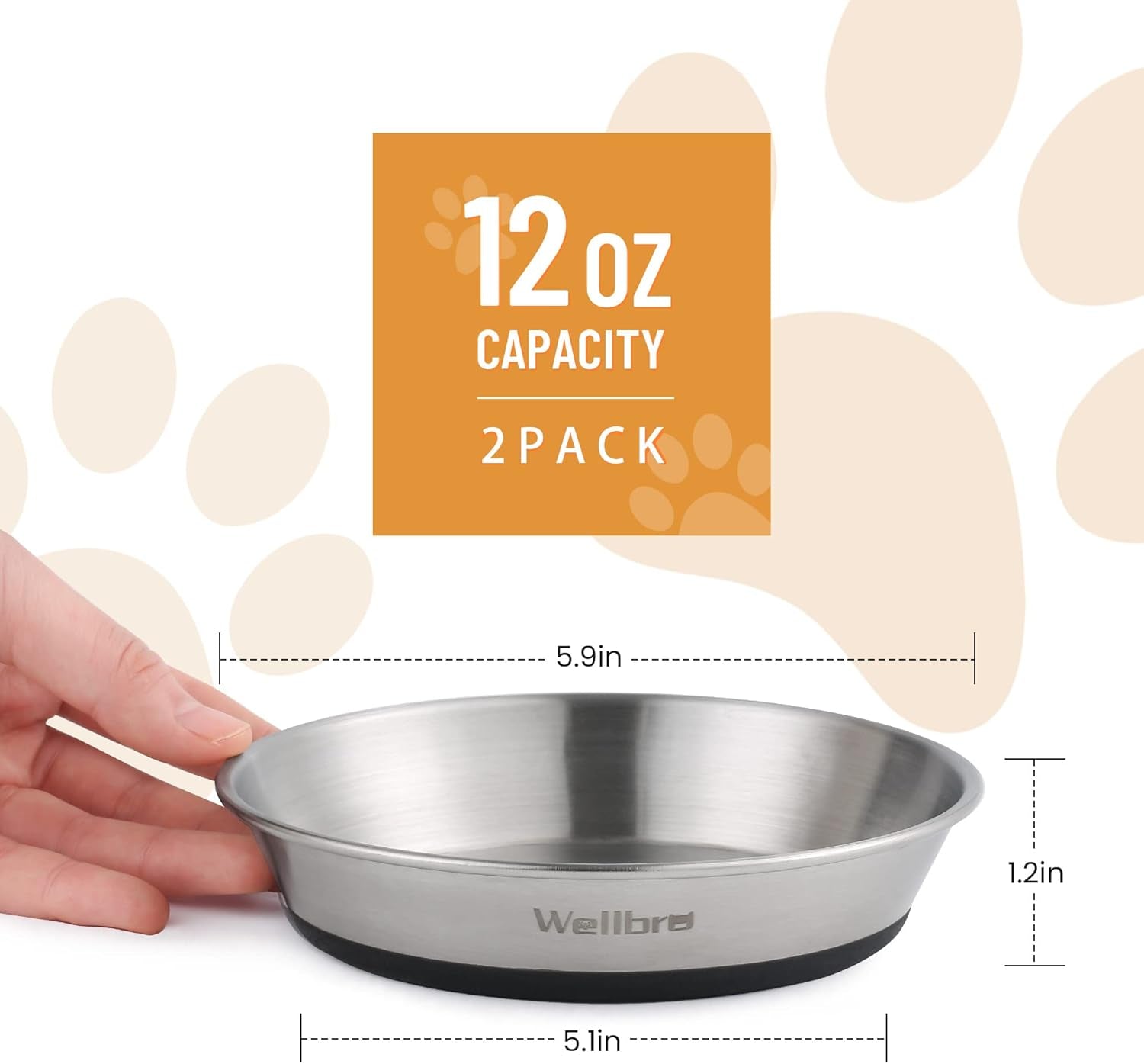 cat-bowls-2-pcs-stainless-steel-cat-bowls-for-food-and-water-whisker-fatigue-shallow-non-slip-dishes-plates-for-small-dog-puppies-cats