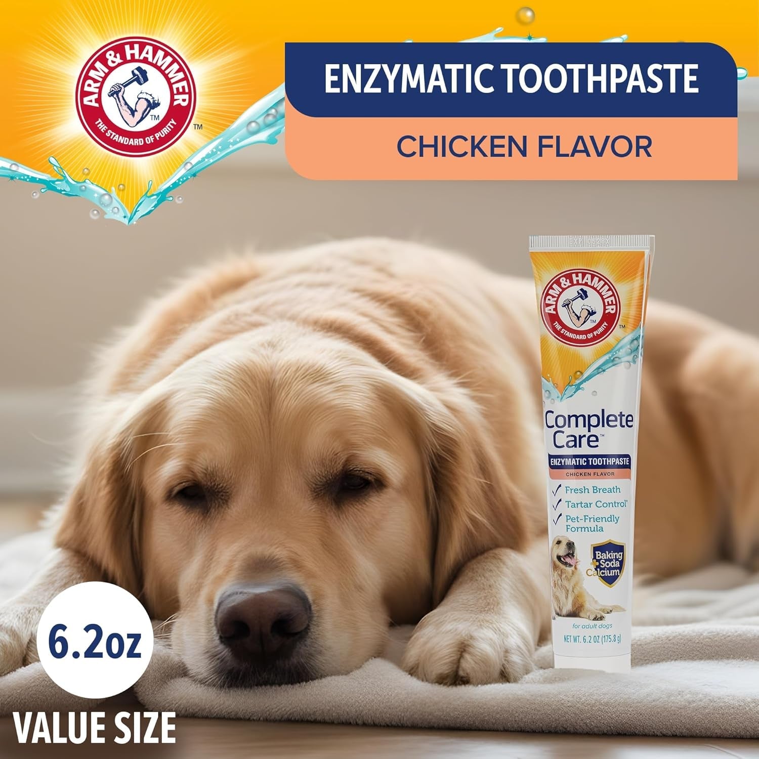arm-hammer-complete-care-enzymatic-dog-toothpaste-chicken-6-2-oz-fluoride-free-formula-with-baking-soda-and-calcium-fights-plaque-and-tartar-freshens-breath-value-size