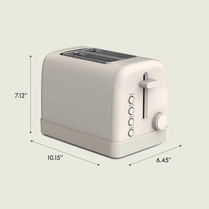 2-Slice Toaster with Extra Wide Slots and 6-Shade Control, Oatmilk9