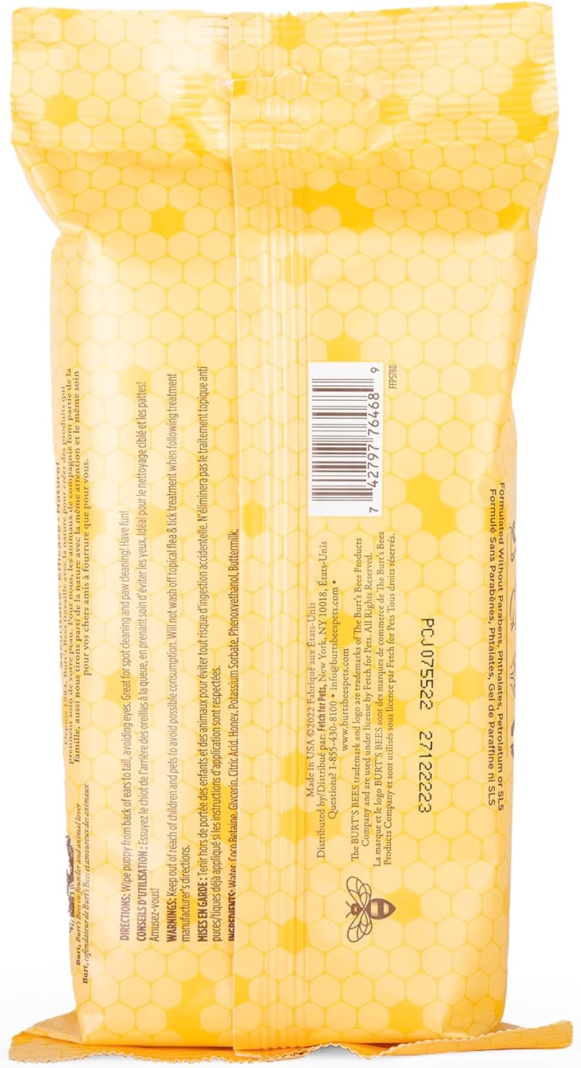 burts-bees-for-pets-gentle-cleansing-puppy-wipes-buttermilk-50-count-buttermilk-formula-hypoallergenic-98-natural-origin-gentle-cleansing-and-conditioning