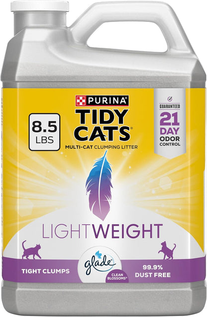 Purina Tidy Cats Lightweight with Glade Clean Blossoms Multi-Cat, Clumping, Low Dust, Scented Cat Litter - 17 Lb. Box11