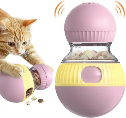 TLKNG Cat Treat Dispensing Toy Kitten Puzzle Feeder & Food Dispenser Ball - Kitty Enrichment Toys for Indoor Cats Kitty Stimulating Tous1