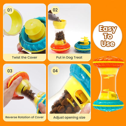 Boyoyo Interactive Dog Toys, Dog Puzzle Toys for Smart, Dog Enrichment Toy to Keep Them Busy, Treat Dispensing Toy Slow Puzzles Feeder, Yellow7