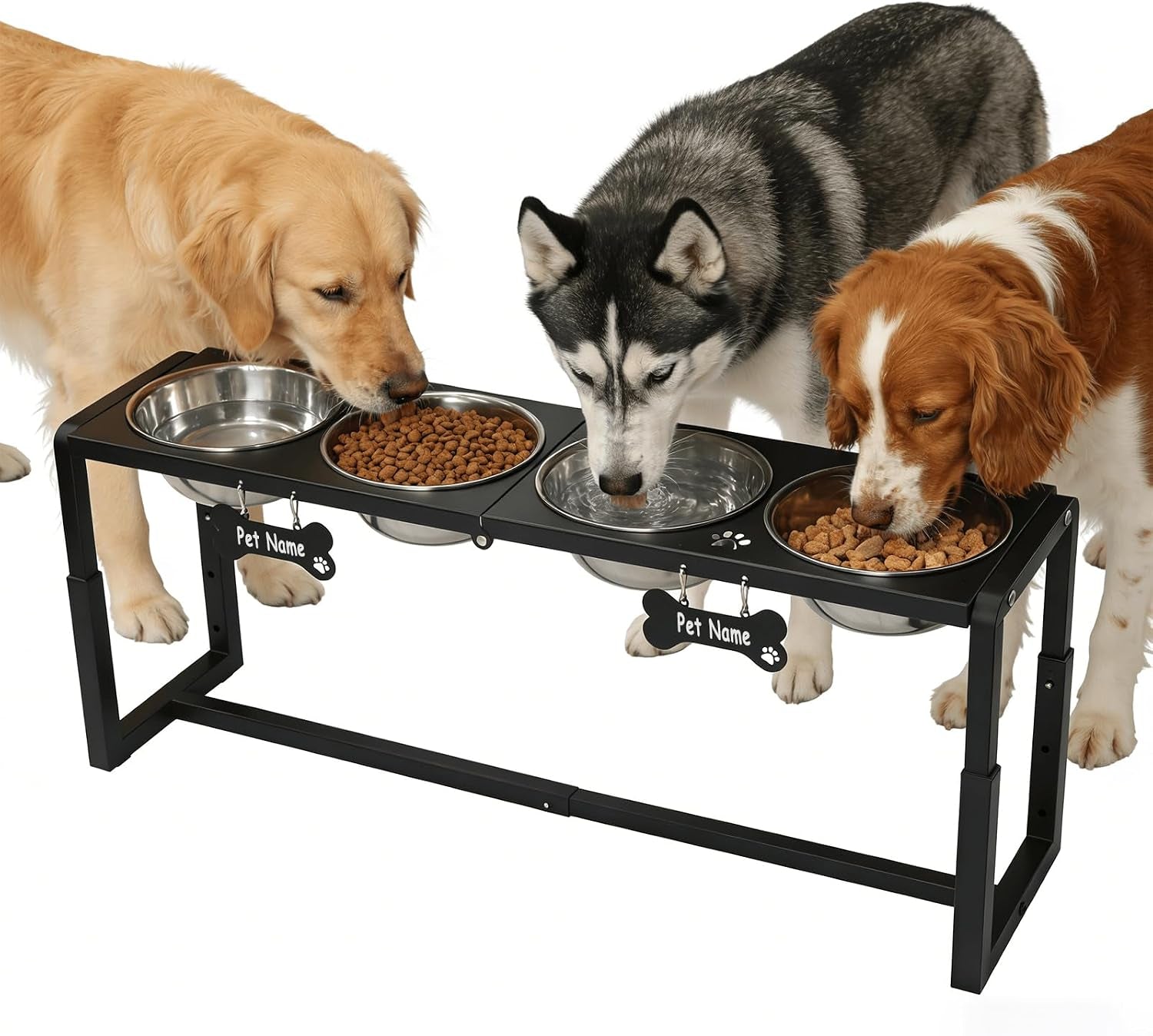 elevated-dog-bowls-metal-raised-dog-bowl-stand-with-2-thick-58oz-stainless-steel-food-bowls-non-slip-mat-11-8-tall-for-medium-large-breeds