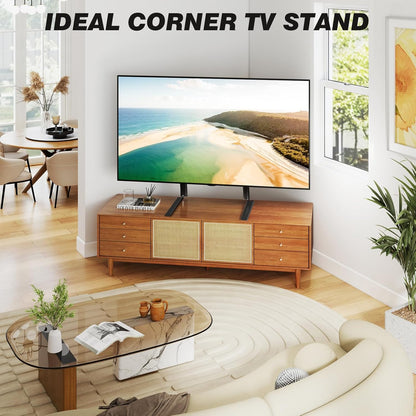 TV Stand Mount, Universal Tabletop for 22-65 Inch Flat Screen Tvs | Height Adjustable TV Base, Strong TV Legs Holds up to 88Lbs, Max VESA 800 X 500Mm, Plasma LCD LED9