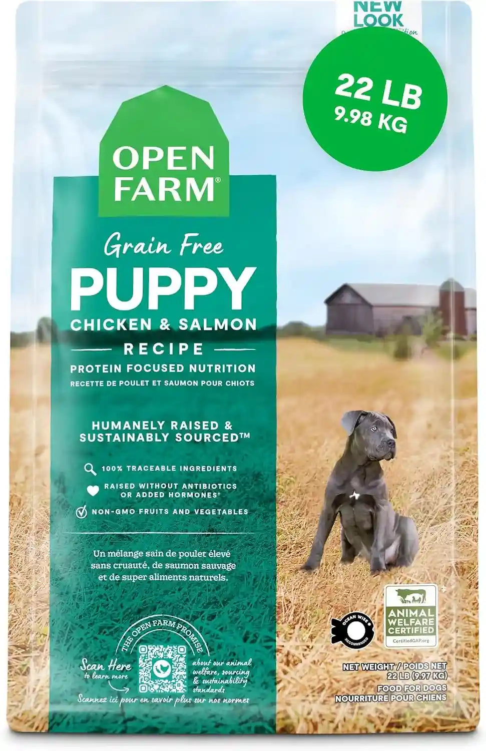 open-farm-ancient-grains-dry-puppy-food-chicken-salmon-kibble-4lb-bag-all-puppies-all-breed-sizes-protein-rich-nutrient-dense-100-traceable-ingredients-non-gmo-fruits-veggies