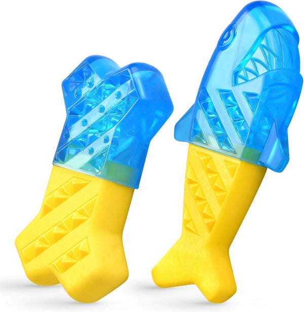 Pawaboo Pet Teether Cooling Chew Toys, Freezable Teething Toy for Puppies, Watermelon and Pineapple Shape Freeze Interactive Toys in Summer, Frozen Dog Treat Training Tools for Small and Medium Dogs10