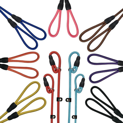 FOVRLZSE Nylon Dog Leash 5-Pack (Red/Black/Blue/Brown/Purple), 4.6FT Training Leash for Small to Medium Dogs, 10Mm Braided Nylon with TPU Non-Slip Buckle, Daily Walking & Puppy Training8