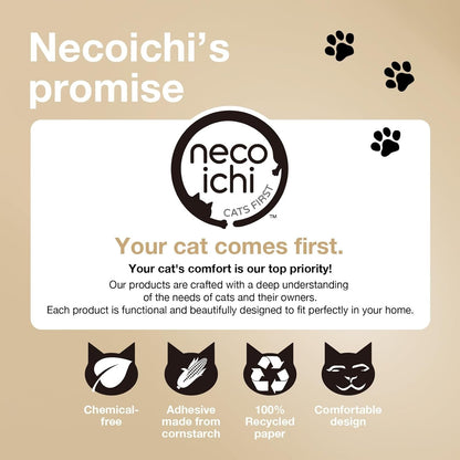Necoichi Cat Scratcher Bowl for Indoor Cats - Cat Scratching Lounger with Reversible Usability and Extra Comfort for Lounge, Cardboard Bed Couch / (Regular, Dark Cherry)7