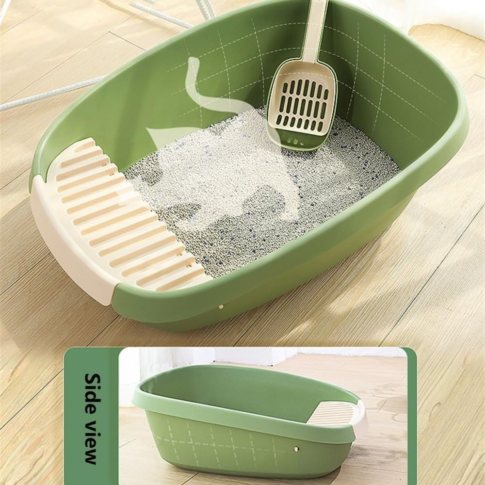 pet-supplies-enclosed-cat-litter-box-for-large-cats-high-sided-xl-with-scoopgreen-medium