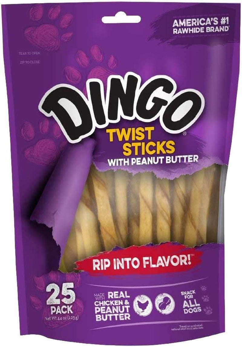 dingo-twist-sticks-rawhide-dog-treat-with-peanut-butter-25-count-long-lasting-rawhide-with-real-chicken-peanut-butter-natural-chewing-action-promotes-clean-teeth-for-adult-dogs