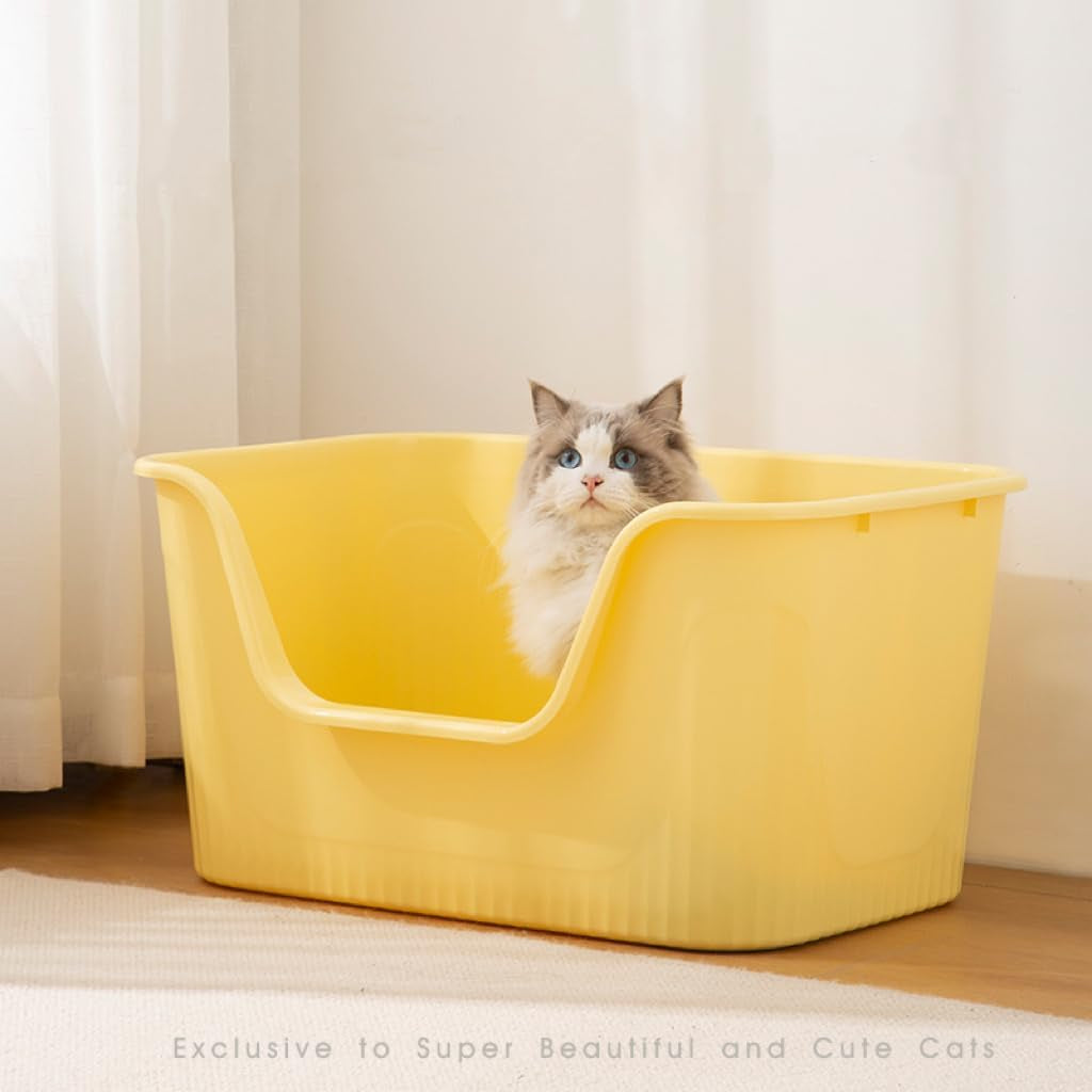 extra-large-litter-box-with-high-sides-25-27-lx17-83-wx13-11-h-anti-splashing-tool-free-assembly-multi-kitty-cat-litter-box-jumbo-yellow