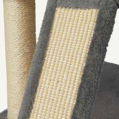 Amazon Basics Indoor Cat & Kittens Multi-Level Climbing Activity Tower with Scratching Posts, 2 Condos, FSC Certified, M - 30"(76.2Cm) H, Grey3