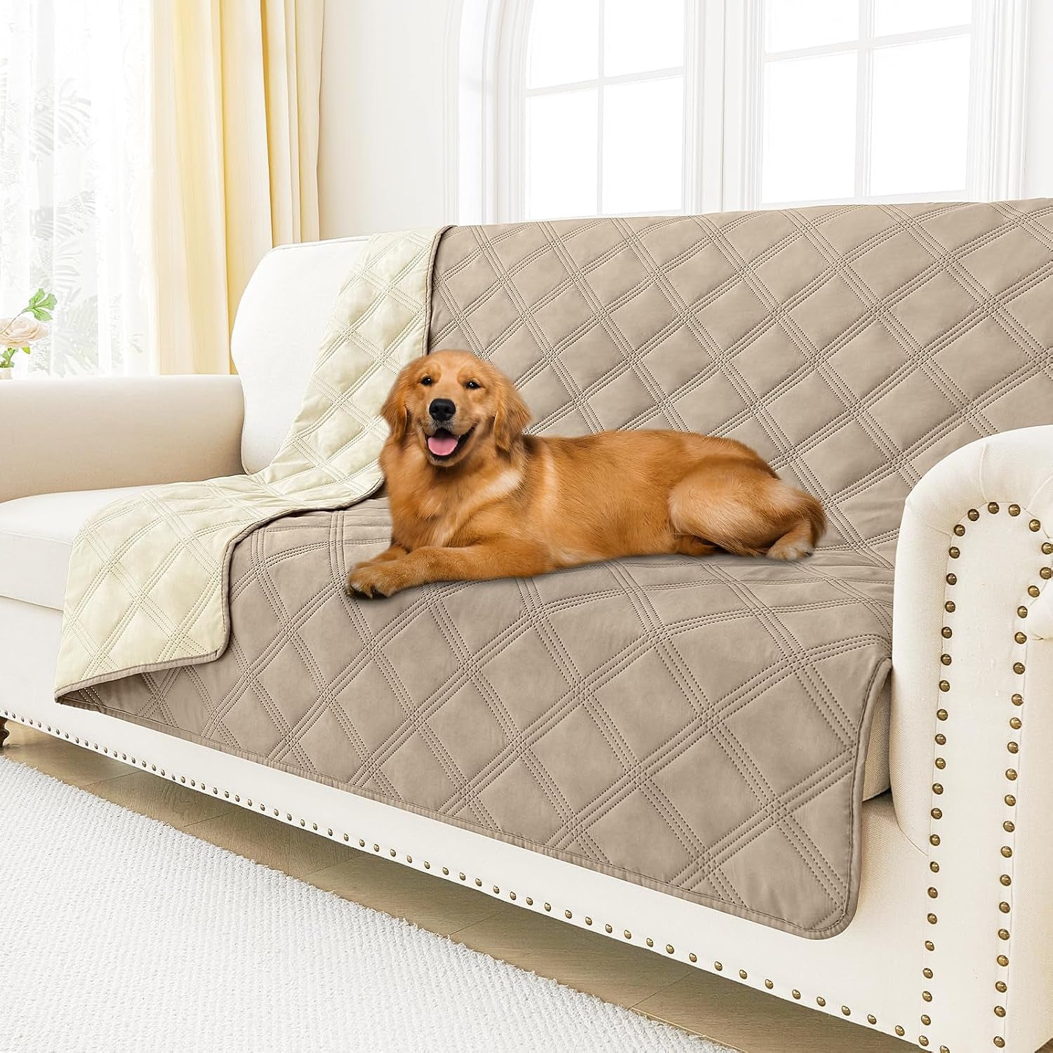 smiry-waterproof-dog-bed-cover-blanket-reversible-pet-blanket-soft-reversible-washable-leakproof-cats-dogs-couch-cover-for-sofa-couch-furniture-30x70-inch