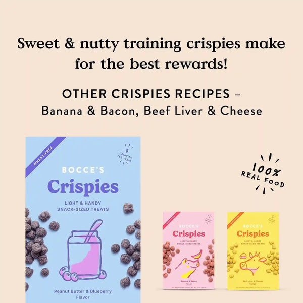 Bocce'S Bakery PB + Blueberry Crispies Low-Calorie Wheat-Free Dog Treats, 10 Oz5