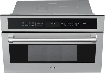 30 In. Built-In Microwave with Convection Oven and Air Fryer, 1000W Power with NEMA 5-20P Plug, 10 Levels, UL Listed and 1.6 Cu. Ft. Capacity in Stainless-Steel (KM-CWO30-SS)5