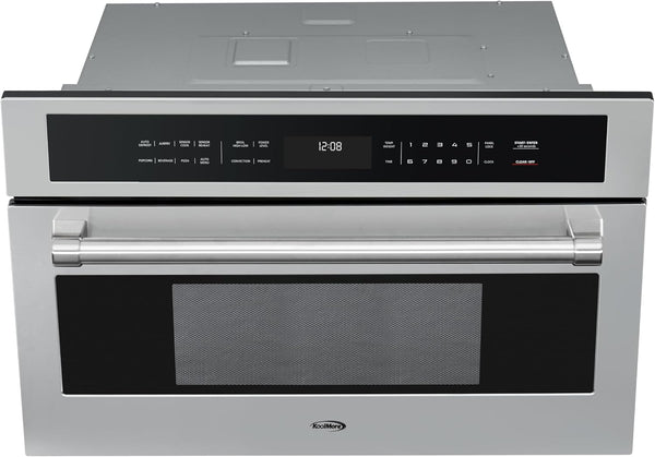 30 In. Built-In Microwave with Convection Oven and Air Fryer, 1000W Power with NEMA 5-20P Plug, 10 Levels, UL Listed and 1.6 Cu. Ft. Capacity in Stainless-Steel (KM-CWO30-SS)5
