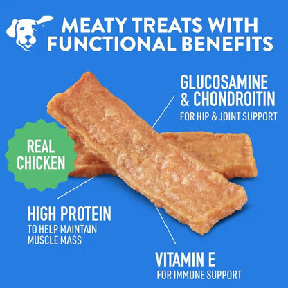 Dogswell Jerky Hip and Joint Dog Treats Grain Free Made in USA Only, Glucosamine and Chondroitin, 24 Oz Chicken4