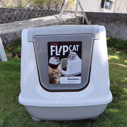 Moderna C230-0330 Easy Access for Cleaning Closed Litter Boxes,Grey,Large4