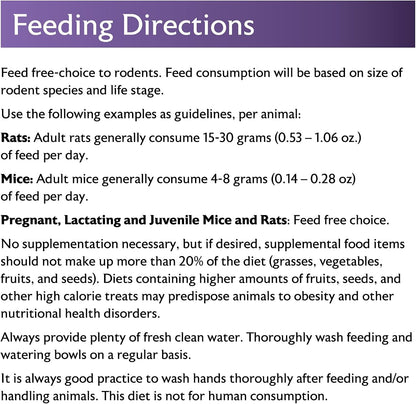 Mazuri Rodent Breeder 6F Diet | Rat Food and Mouse Food (40 LB)6
