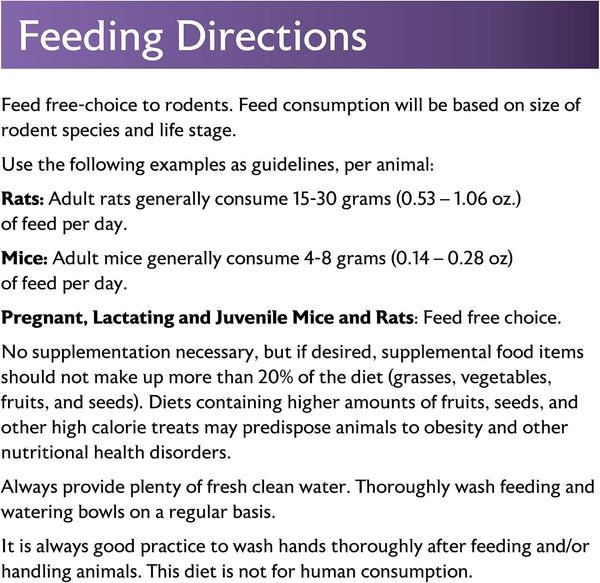 Mazuri Rodent Breeder 6F Diet | Rat Food and Mouse Food (40 LB)6