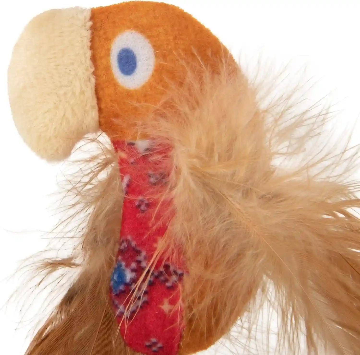 instincts-by-smartykat-2-pack-happynip-love-mates-feather-birds-plush-cat-toys-contains-catnip-silvervine-orange-green-2-pack