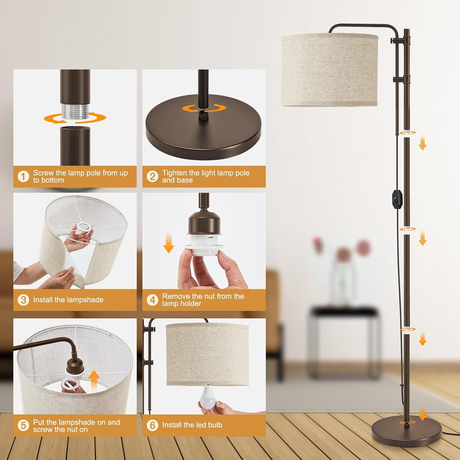 dimmable-floor-lamp-for-living-room-adjustable-height-standing-lamp-350-rotate-beige-lampshade-67-5-inch-modern-tall-lamps-for-corner-bedroom-home-office-bulb-included