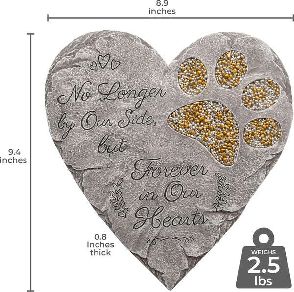 OBSI Dog Memorial Gifts for Loss of Dog Sympathy Gift - Rainbow Bridge Dog Memorial Stone for Remembrance Dog Passing Away Sympathy Gifts - Thoughtful Pet Loss Gifts - Gray4