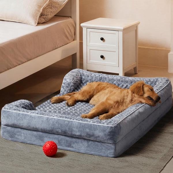 WNPETHOME Dog Beds for Large Sized Dogs, Washable Orthopedic Dog Couch Sofa Bed with Waterproof Lining & Non-Skid Bottom for Pet Sleeping9