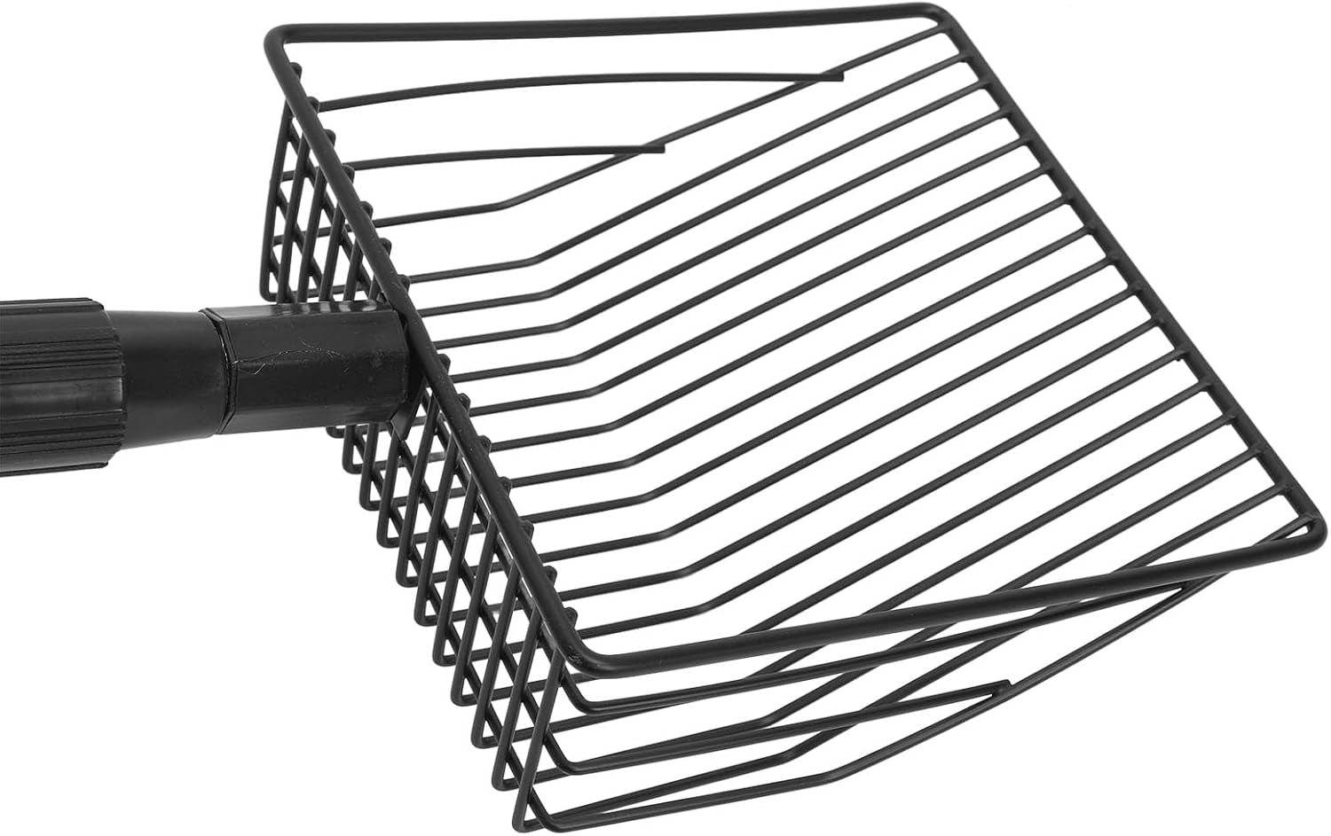 qiilu-metal-poop-scoop-extendable-cat-litter-scoop-lightweight-versatile-fine-screen-long-handle-pooper-scooper-cat-poop-sifter-pet-supplies-cats-litter-housebreaking-scoops-model-a-2-section