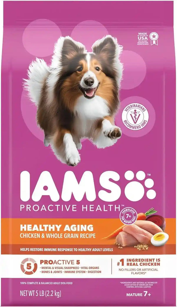 IAMS Proactive Health Healthy Aging Dry Dog Food, Chicken, 29.1 Lb | Veterinarian-Recommended, DHA Gold for Mental & Visual Sharpness, Vitamin E & Beta Carotene, Real Chicken #1 Ingredient13
