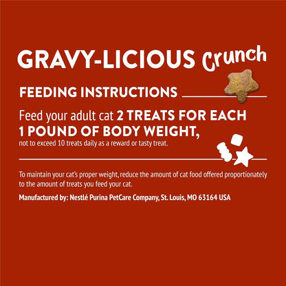 Purina Friskies Party Mix Gravy-Licious Crunch Chicken and Gravy Flavors Cat Treats - 30 Oz Canister7
