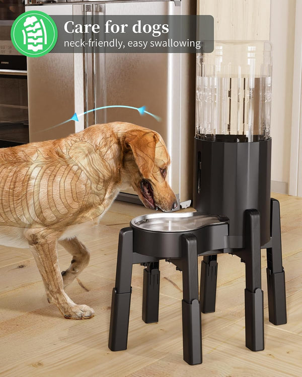 CZPET Dog Water Dispenser Stand, Pet Automatic Feeder Holder, Stand Only | Elevated Pet Water & Food Bowl for Medium Dogs, Stable and Anti-Slip Raised Bowl6