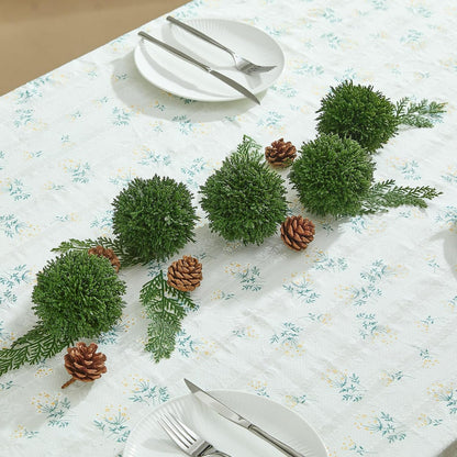 4 Inch Decorative Balls, Real Touch Cedar Topiary Ball Faux Greenery Boxwood Balls for Centerpiece Bowls Farmhouse Home Decor 3 Pcs4
