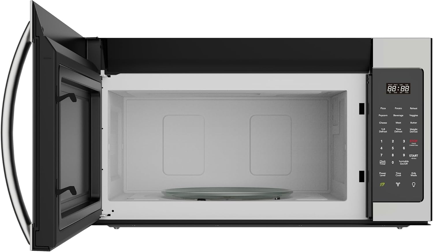 home-1-7-cu-ft-over-the-range-microwave-oven-1000w-stainless-steel-microwave-with-300-cfm-vent-fan-ductless-installation-led-display-auto-cook-presets-child-lock