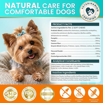 Probiotics for Dogs, Gut Health for Digestive Enzymes, 200 Chews | All Natural Probiotic Blend to Support Yeast, Itchy Skin and Itchy Ears, Allergies, Immunity, Diarrhea & Gas Relief, Chicken7