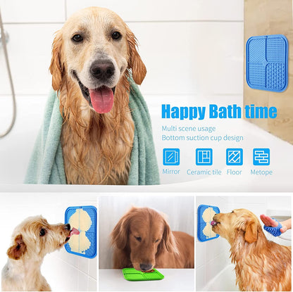 Honomastry Lick Mat for Dogs, Premium Lick Pad with Suction Cups for Dog Anxiety Relief, Slow Feeder Dog Bowls, Bathing, Grooming and Training.3