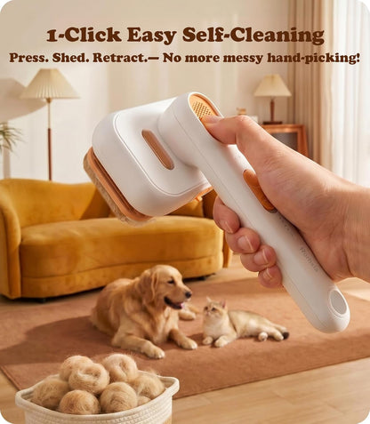 Rorhxia Steam Dog Cat Brush for Shedding, for Short/Long Haired Pet | 2026 Upgraded | Cool Steam Brush | 1*Shampoo | Skin Friendly | Self Cleaning | IPX7 Waterproof | Deodorizes | Soften the Coat7