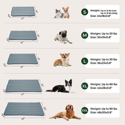 BALANCE Dog Crate Pad, Dog Foam Crate Mat Kennel Pad, Washable Water-Resistant Pet Bed Flat Dogs Cage Mat for Small Dogs9