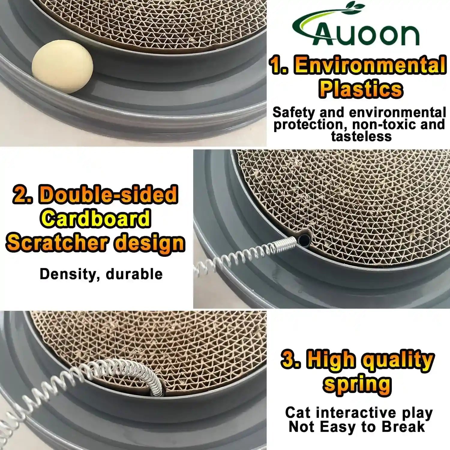 auoon-cat-scratcher-toy-with-ball-track-for-indoor-cats-and-kittens-gray-3-in-1-interactive-cat-toy-cat-scratch-pad-with-cat-ball-toy-and-cat-mouse-toy-for-chasing-exercise-protect-furniture