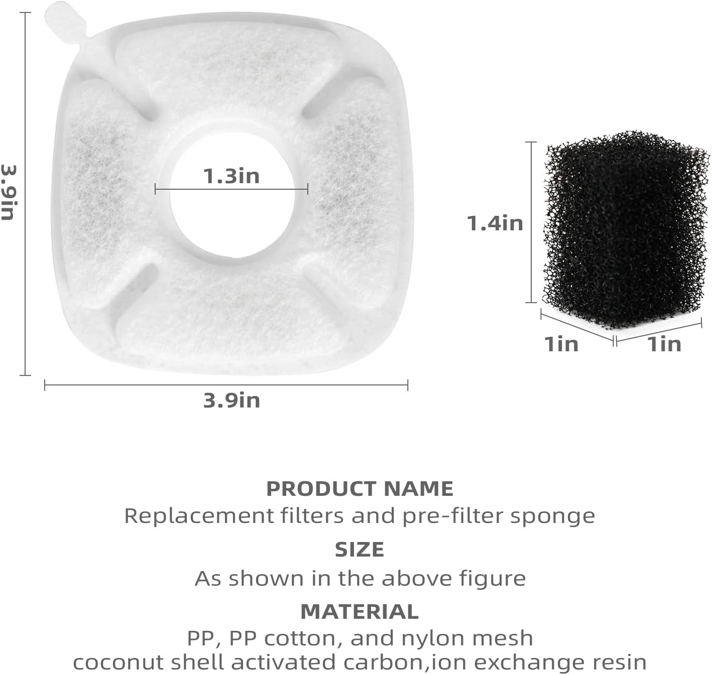 cat-water-fountain-filter-pet-drinking-fountain-filter-compatible-with-67-95-135-85oz-automatic-pet-dispenser-triple-filtration-dog-fountain-filter-4-pack-4-carbon-filters-4-sponge-filters