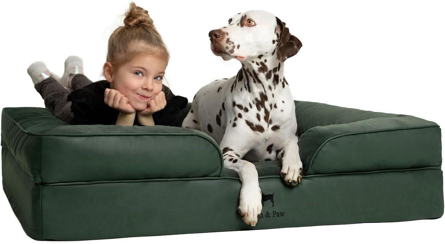 noah-paw-large-dog-bed-35x25x11-inch-orthopedic-dog-beds-eggshell-memory-foam-infused-with-cooling-gel-inner-cover-water-resistant-machine-washable-faux-leather