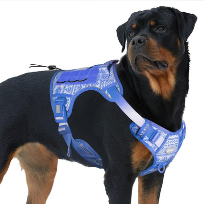 Auroth Tactical Dog Harness for Large Dogs No Pull Adjustable Pet Harness Reflective K9 Working Training Easy Control Pet Vest Military Service Dog Harnesses Army Yellow L18