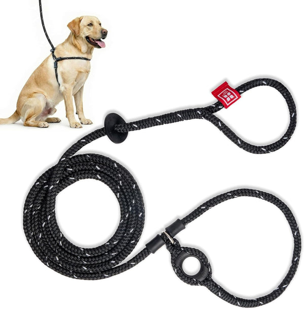 Harness Lead Escape Resistant, Reduces Pull Dog Harness, Medium/Large, Black1