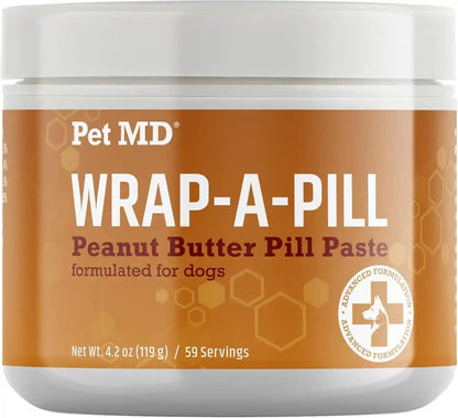 Pet MD Wrap a Pill Cheese & Bacon Flavor Pill Paste for Dogs - 4.2 Oz | Make a Pocket or Pouch to Hide Pills & Medication10