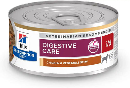 HILL'S PRESCRIPTION DIET I/D Digestive Care Wet Dog Food | #1 Veterinarian Recommended, Chicken & Vegetable Stew, 12.5 Oz. Cans, 12-Pack16